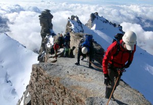sommet du Grand paradis, 4061 mètres en italie