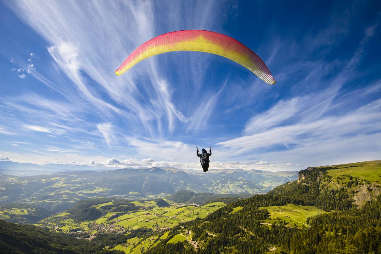 vol en parapente automne